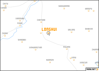 Longhui (China) map