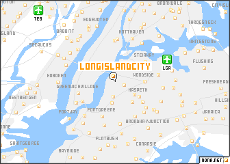 map of Long Island City