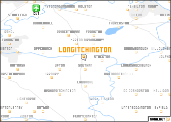map of Long Itchington