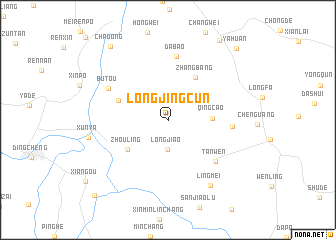 map of Longjingcun