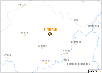 map of Longji