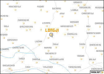 map of Longji