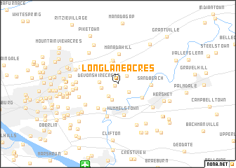 map of Long Lane Acres