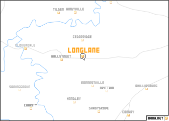 map of Long Lane