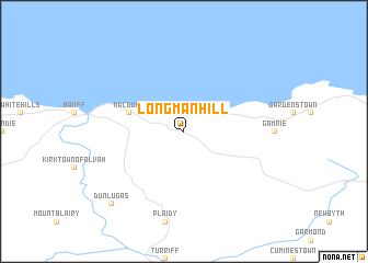 map of Longmanhill