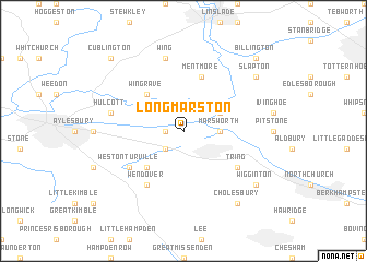 map of Long Marston
