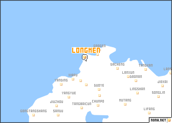 map of Longmen
