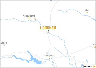 map of Longmen
