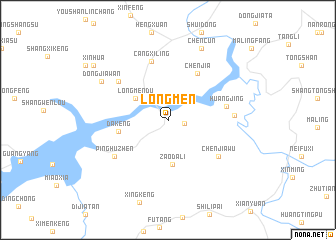 map of Longmen