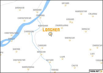 map of Longmen