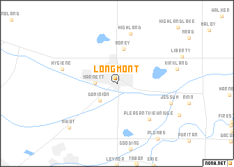 map of Longmont