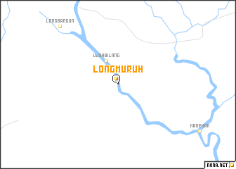 map of Long Muruh