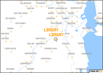 map of Long Mỹ