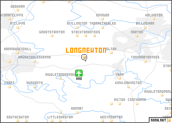 map of Long Newton