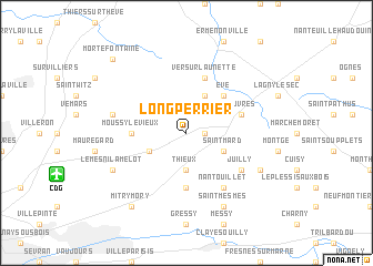 map of Longperrier