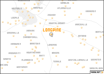 map of Long Pine