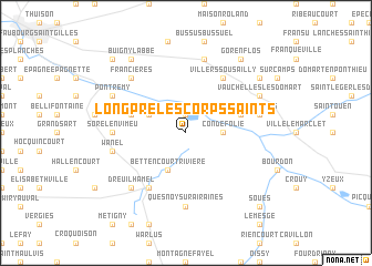 map of Longpré-les-Corps-Saints