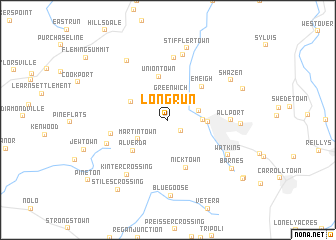 map of Long Run