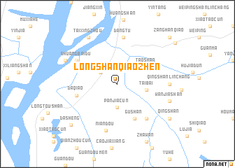 map of Longshanqiaozhen