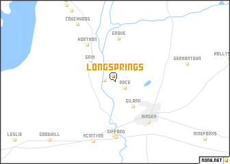 map of Long Springs