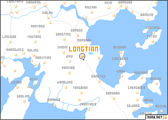 map of Longtian