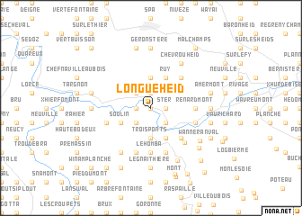 map of Longue Heid