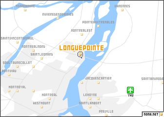 map of Longue-Pointe