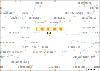 map of Longuesaigne