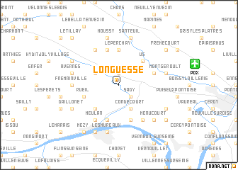 map of Longuesse