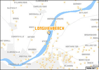 map of Longview Beach