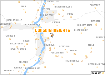 map of Longview Heights