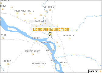 map of Longview Junction