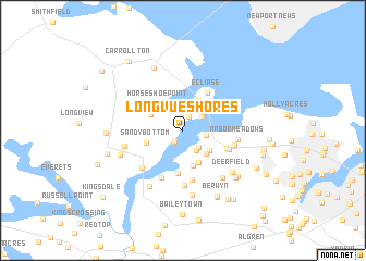 map of Longvue Shores