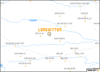 map of Longwitton