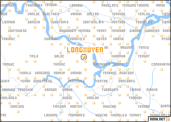 map of Long Xuyen