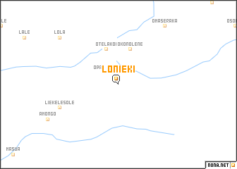 map of Lonieki