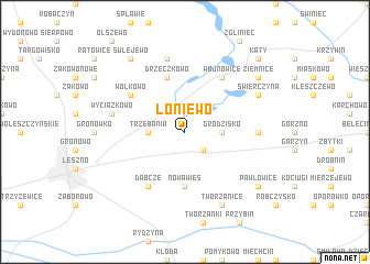 map of Łoniewo