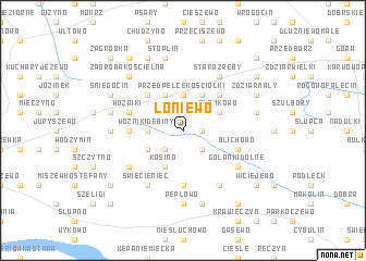 map of Łoniewo