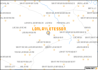 map of Lonlay-le-Tesson