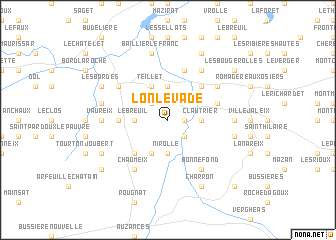 map of Lonlevade