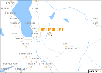 map of Lønlifallet