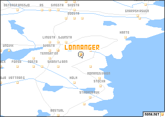 map of Lönnånger