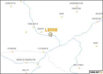 map of Lonna