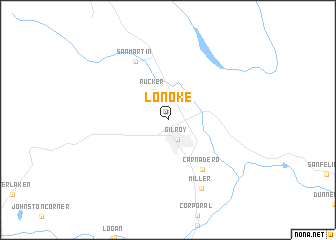 map of Lonoke