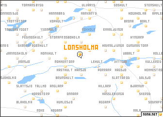 map of Lönsholma