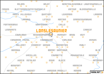 map of Lons-le-Saunier