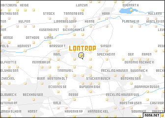 map of Löntrop