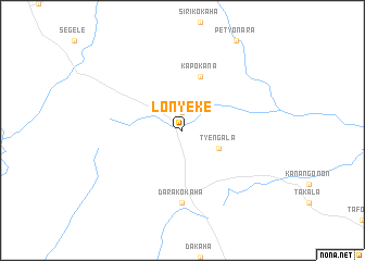 map of Lô Nyéké
