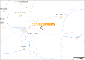 map of Loomis Corners