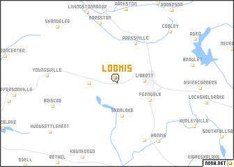 map of Loomis